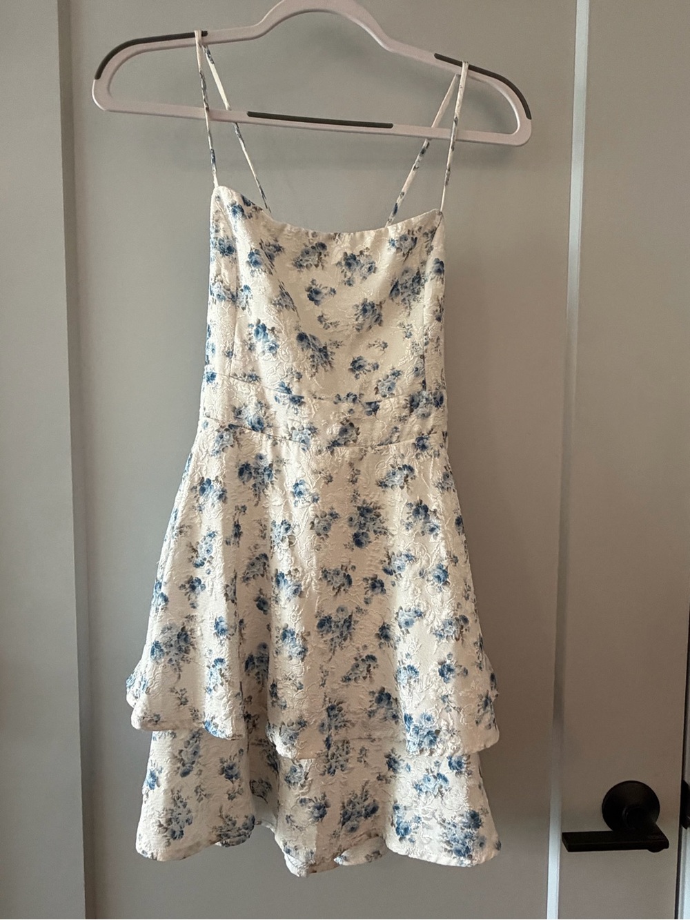 Windsor White and Blue Floral Dress